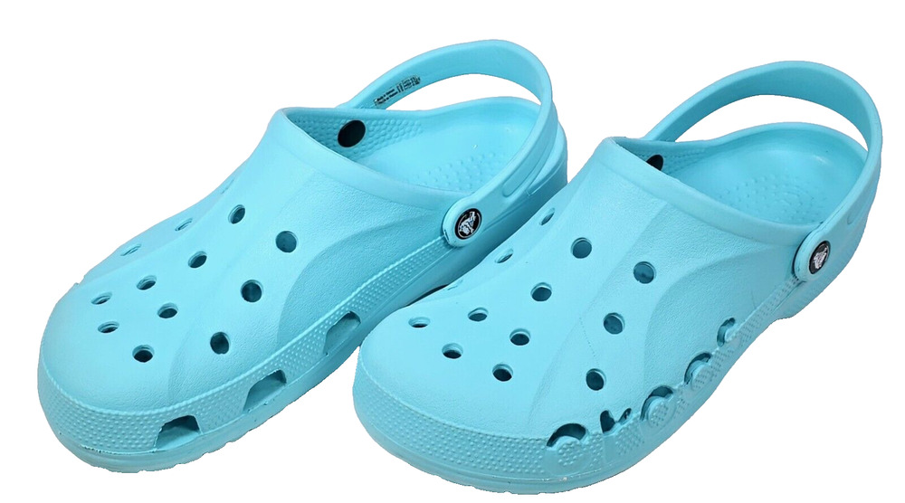 CROCS BAYA Turquoise Blue Authentic Cayman Classic Clog Mens 10, Womens 12 10126